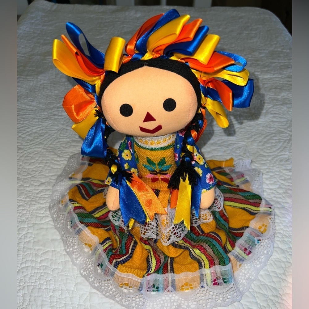 MARÍA LELE DOLL AUTHENTIC MEXICAN DOLL 15” MULTI COLOR - Picture 6 of 8